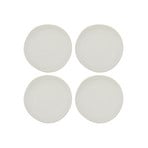 Assiettes de service, lot de 4, Ø 22,5 cm, faïence, crème - Hous Doctor