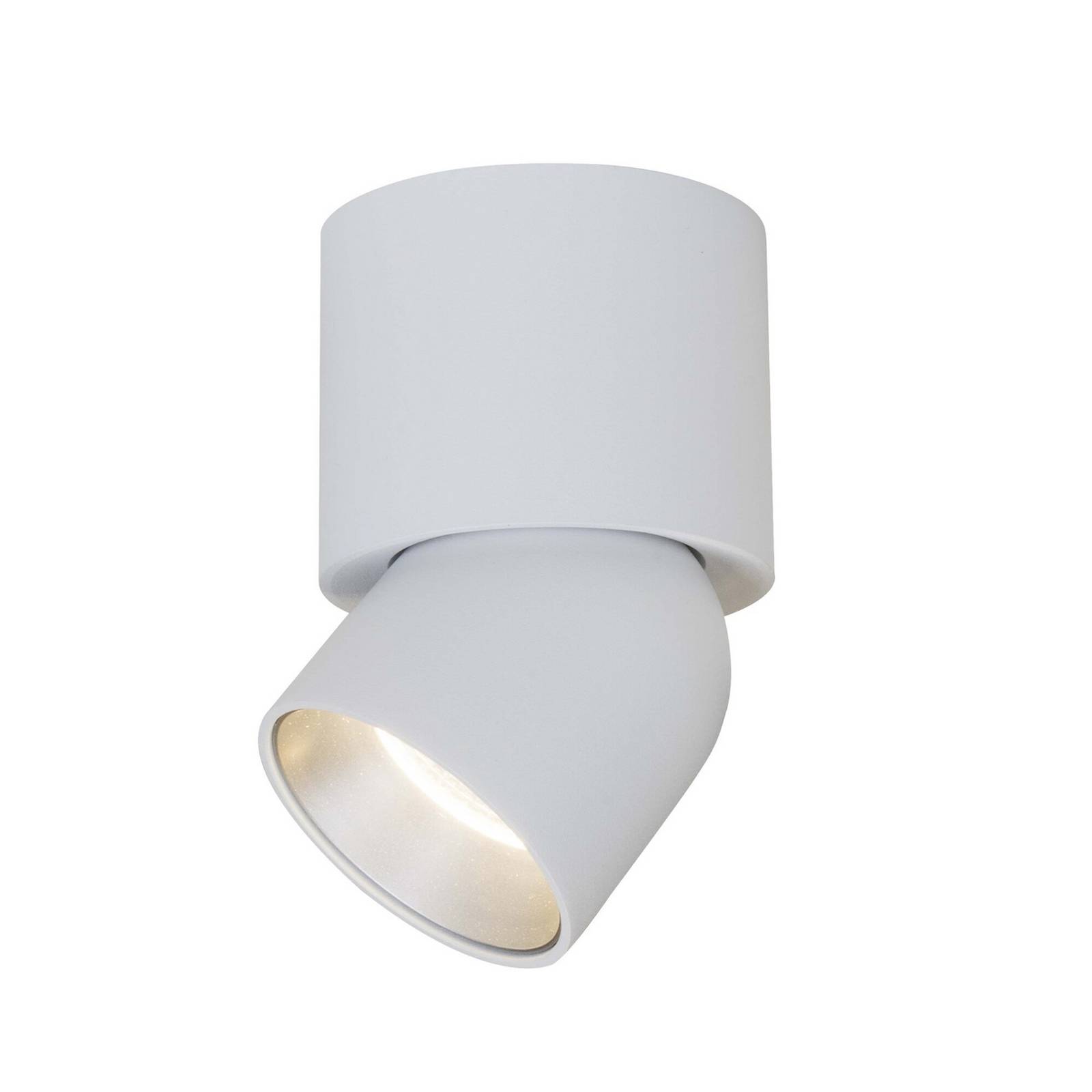 The Light Group Spot pour plafond LED SLC CUP, blanc/argent, 927, Ø 7,5 cm, à intensité variable