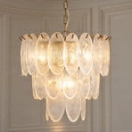 Lucande Dorothy pendant light, Ø 43 cm, glass, 4 x E14