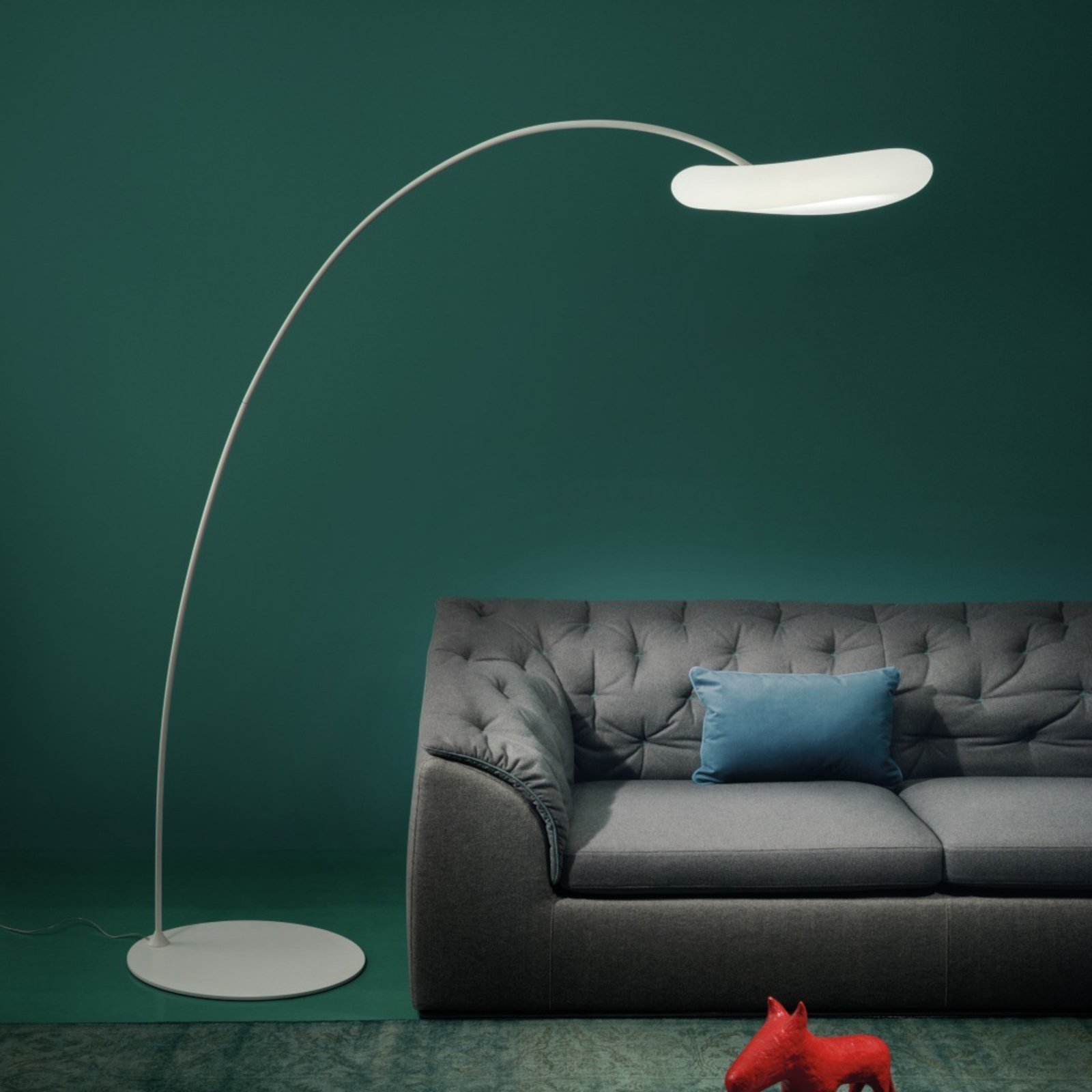 Lampada ad arco LED Mr. Magoo, dimmerabile, altezza 198,5 cm - Stilnovo