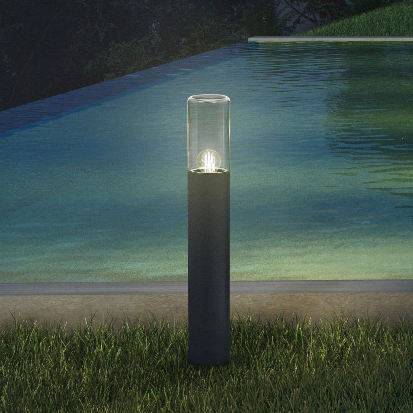LEDVANCE Endura Classic Figo cylindrické cestné svetlo, senzor