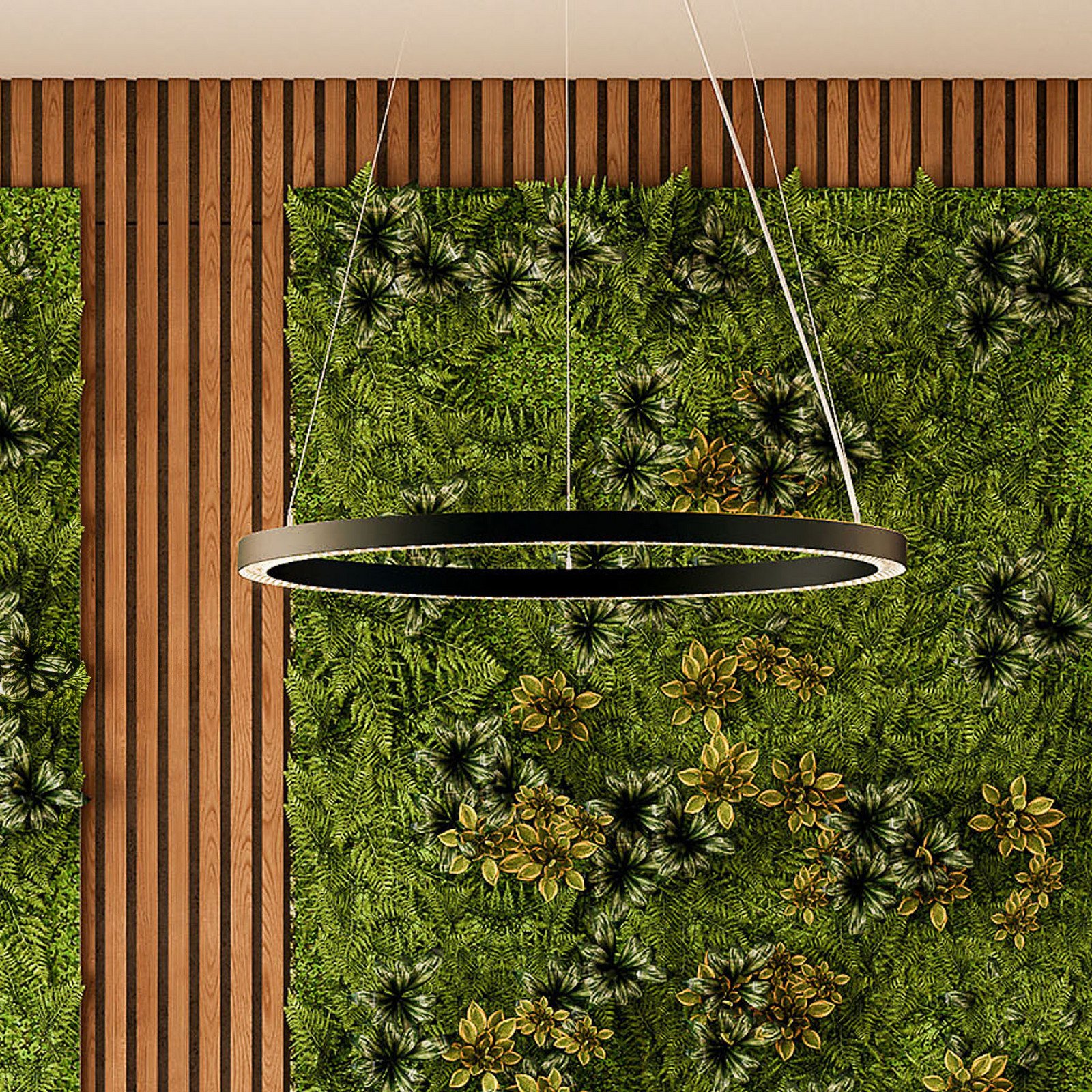 Molto Luce Lampă suspendată LED Perfora Pro negru Ø 905 cm - Camera de zi / sufragerie - modern - Aluminiu
