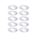 Paulmann upotettava spotti FIXEDLED valkoinen 8 cm 830 stepdim 10 kääntyvä
