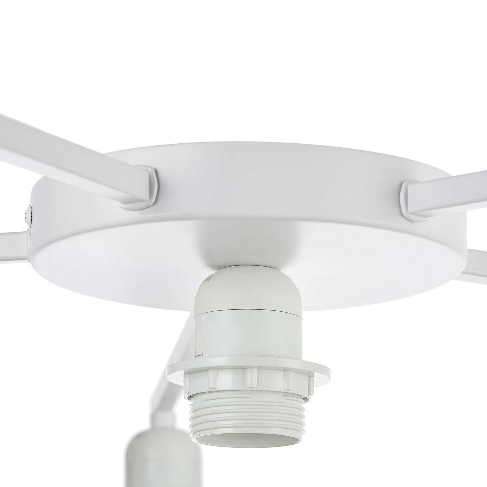Lindby plafoniera LED, Hamza, 49 cm, nero, alluminio