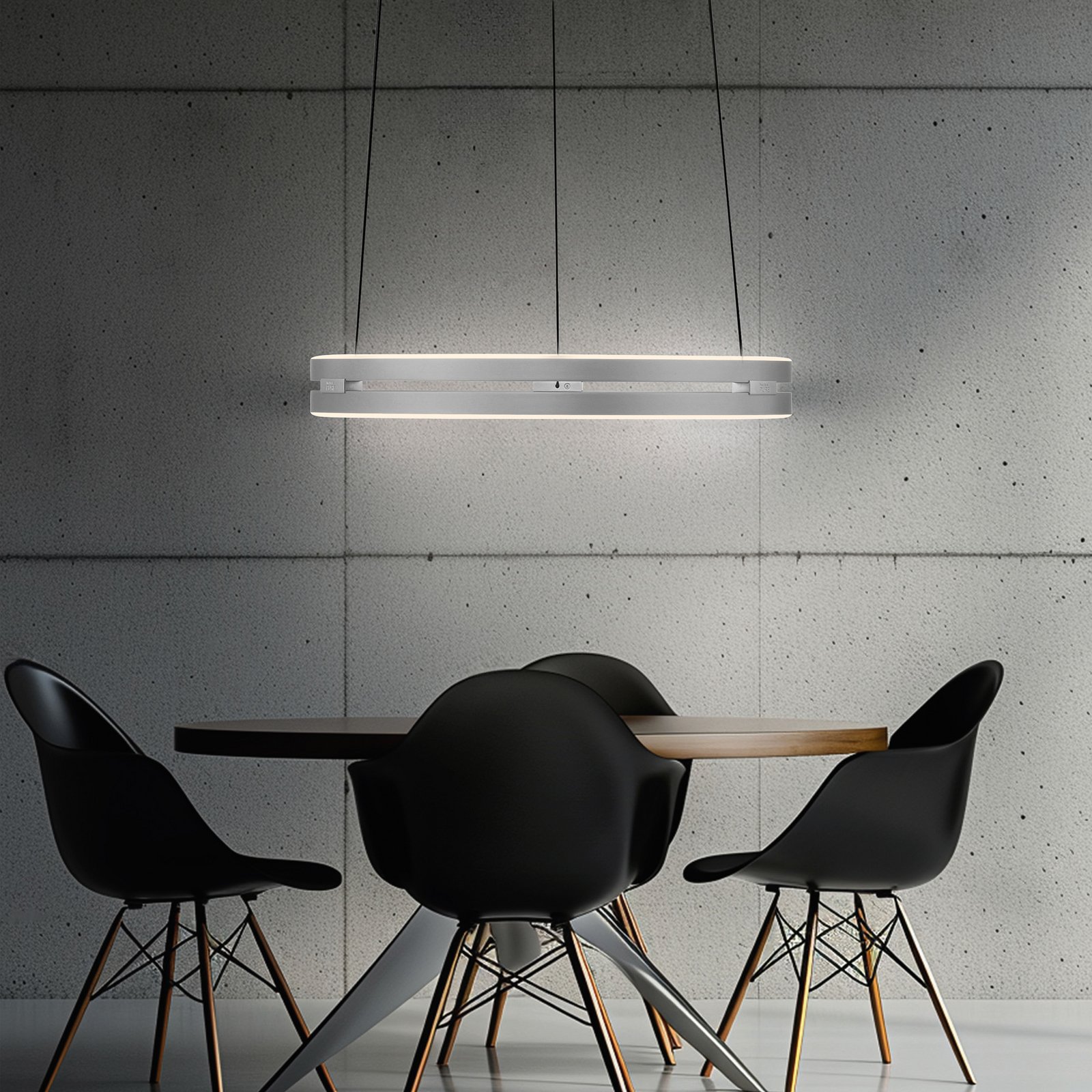 PURE LED-Hängeleuchte E-Loop aluminium Ø 50 cm Aluminium CCT PURE LED-Hängeleuchte E-Loop aluminium Ø 50 cm Aluminium CCT