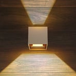 LED-Außenwandleuchte Veronika, sandfarben, up/down, IP54