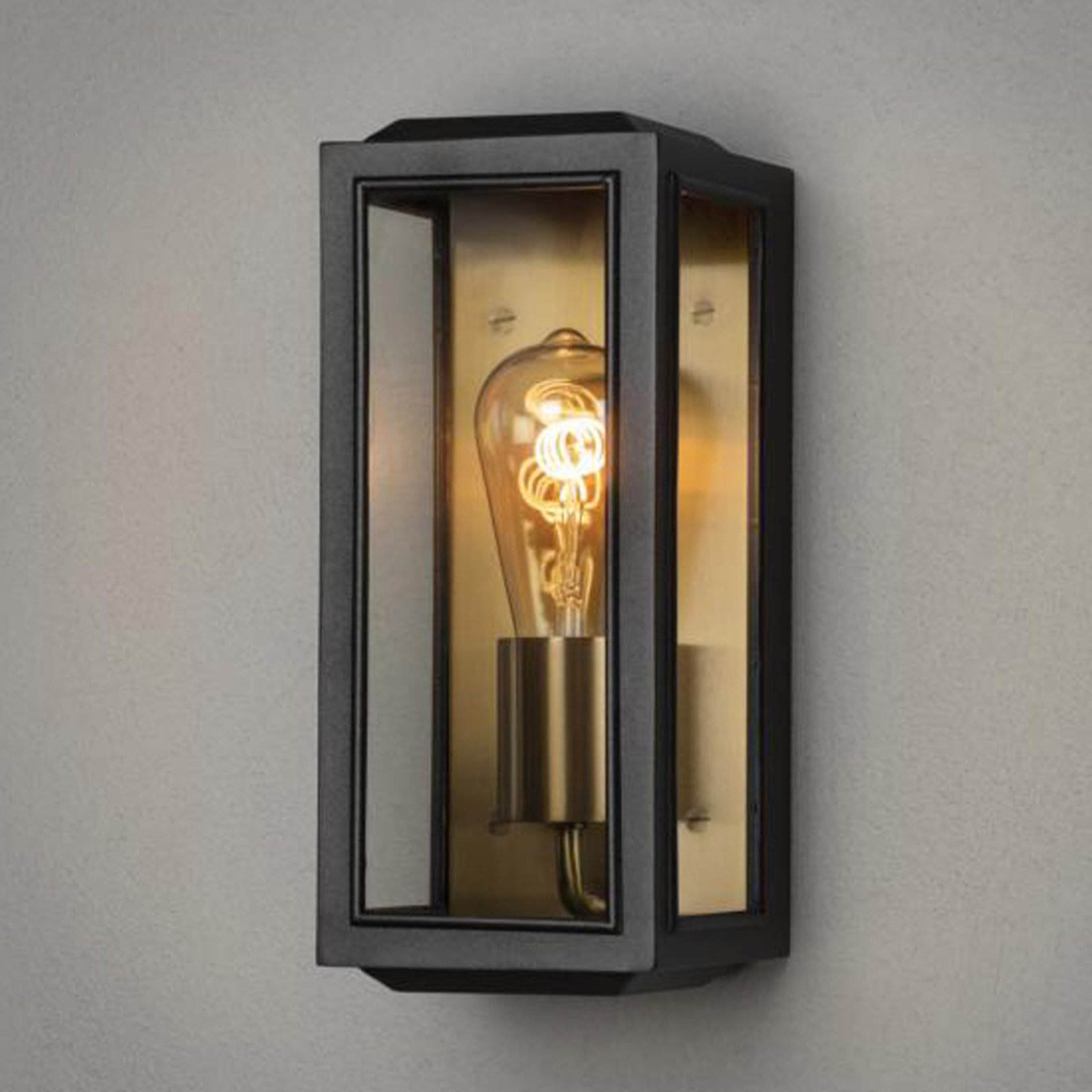 Außenwandlampe Carpi, schwarz