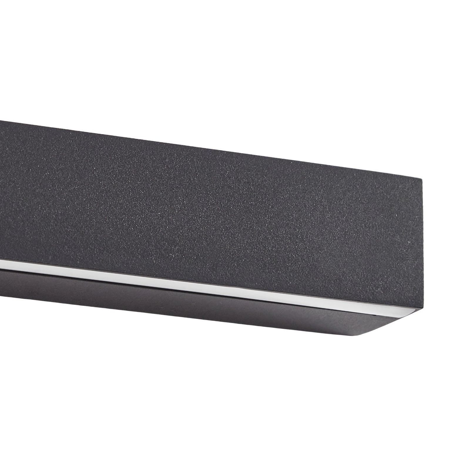 Lucande LED-vegglampe Kinsley, 90 cm, svart, dimbar, CCT Lucande LED-vegglampe Kinsley, 90 cm, svart, dimbar, CCT