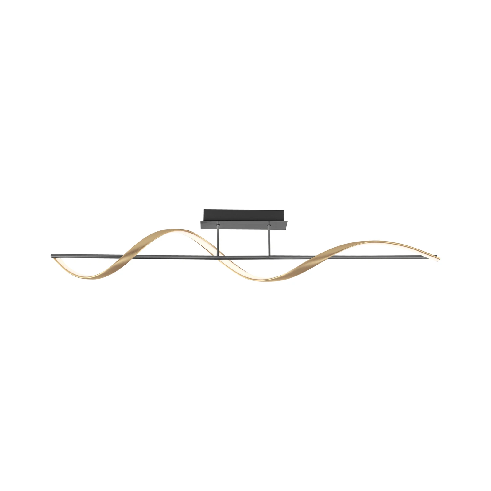 Paul Neuhaus Q-Swing Deckenlampe anthrazit/messing