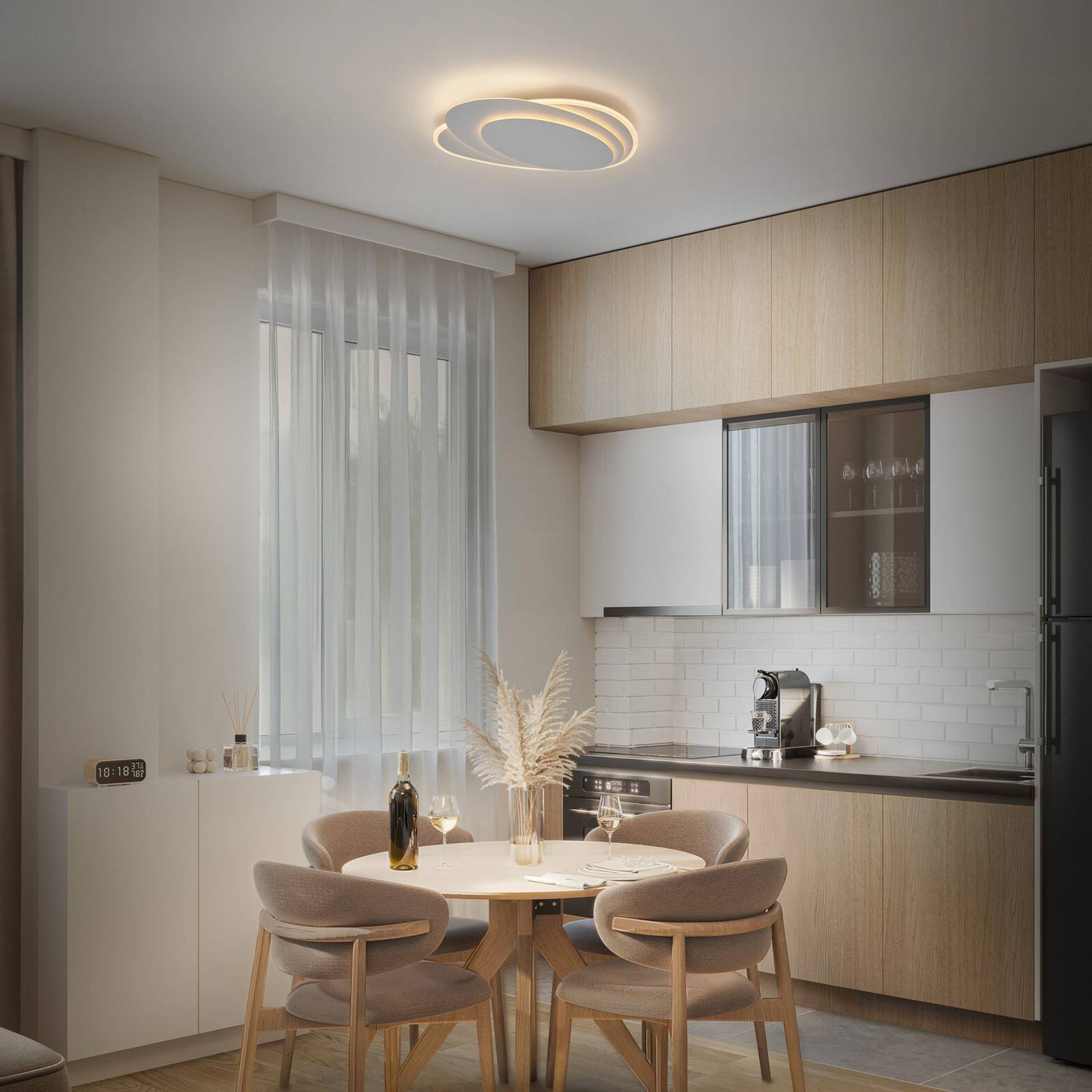 OSRAM LED-loftlampe ORBIS LAYERS, hvid, 49 x 36 cm, CCT
