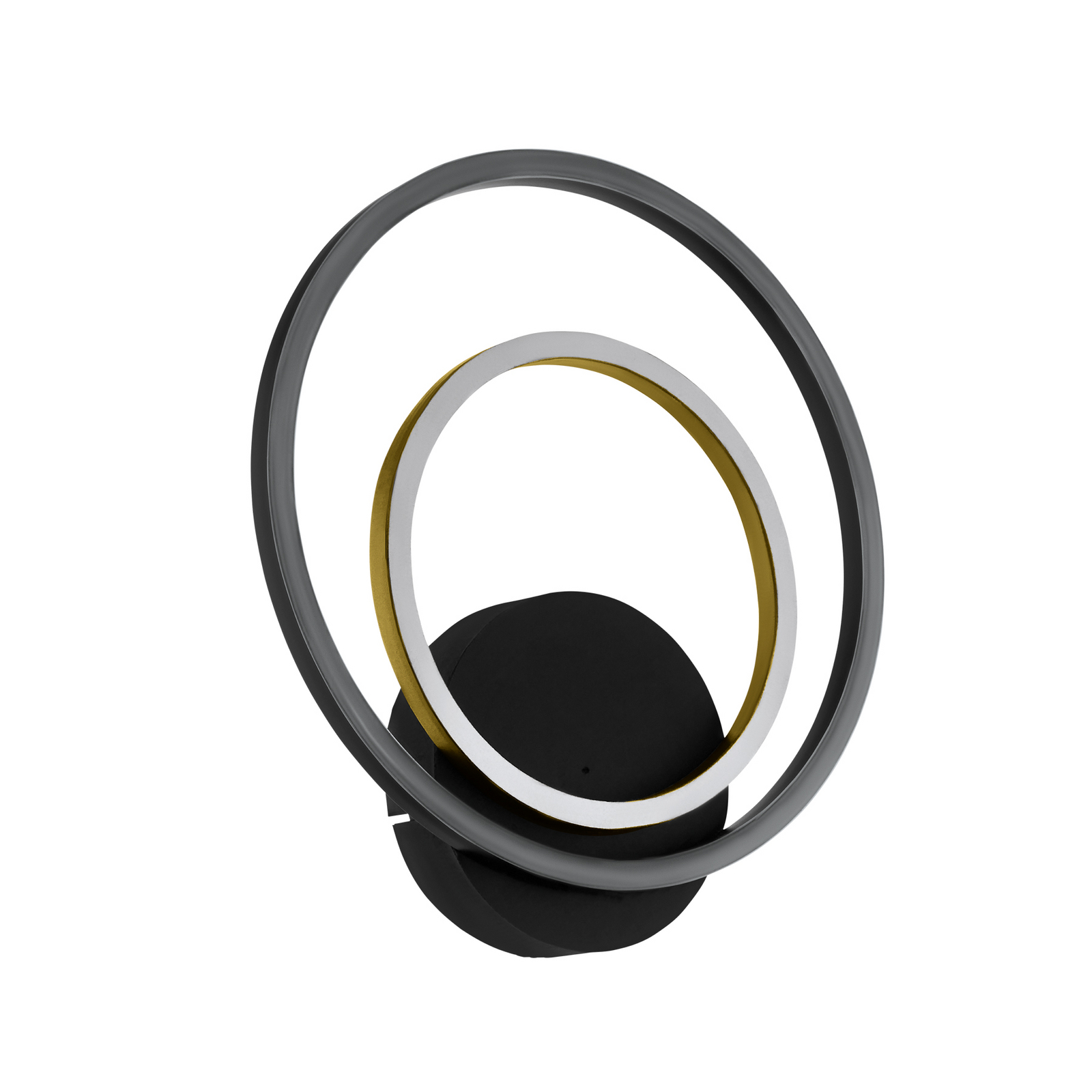 Stars of Light LED-vegglampe Lanacera svart/gull 33 cm