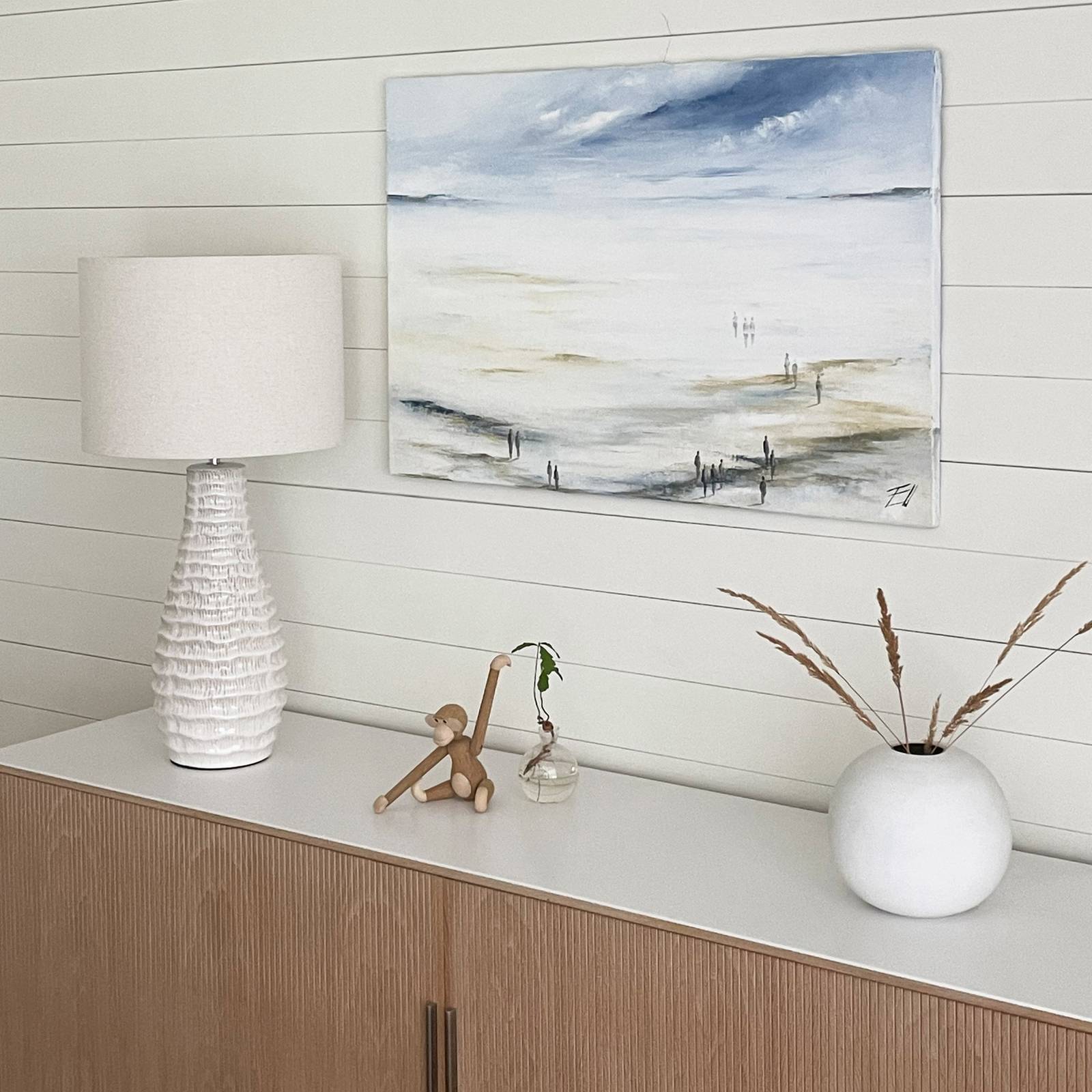 By Rydens Tischleuchte Bartha, creme/beige, Höhe 74 cm günstig online kaufen