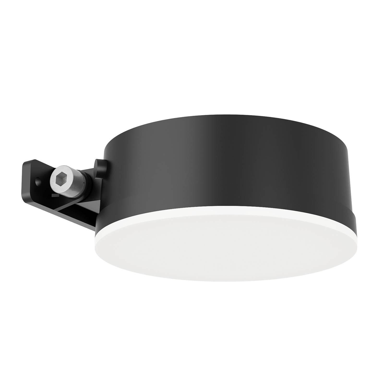 Philips LED wandlamp Vynce, Ø kop 11,2 cm - modern - zwart - Kunststof - solar buitenlamp