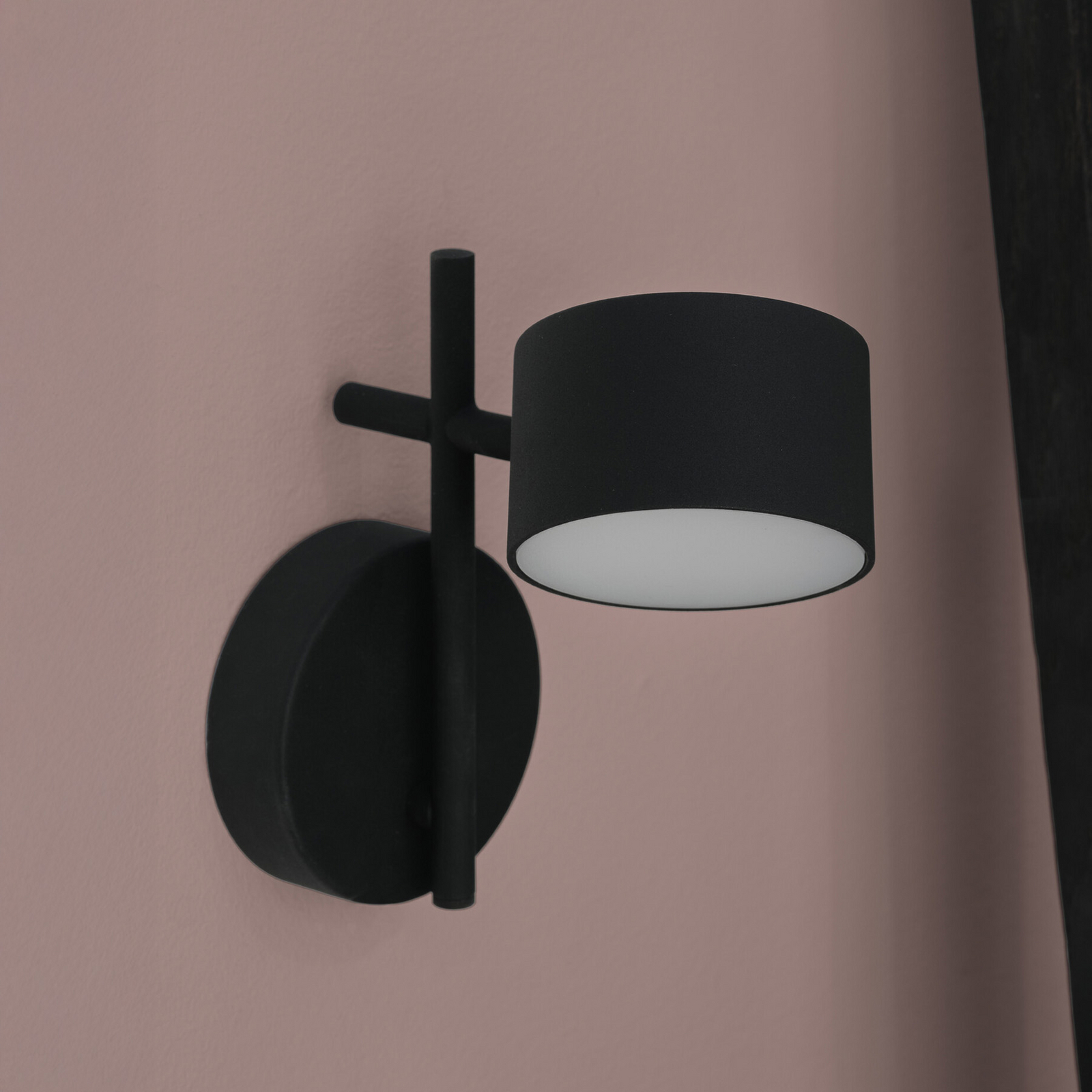 OSRAM LED-Wandleuchte Decor Kyoto, schwarz, dimmbar, Stecker