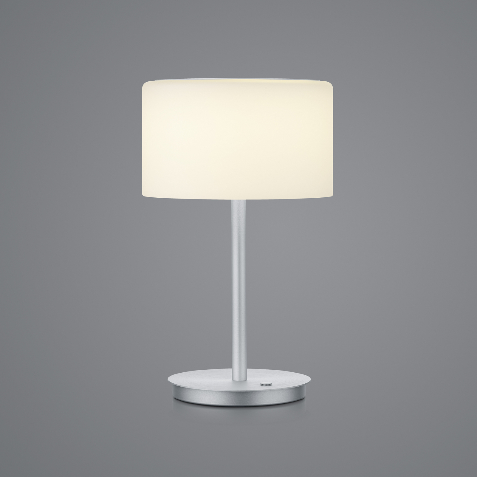 BANKAMP Grand Opal LED table lamp Ø 20cm aluminium