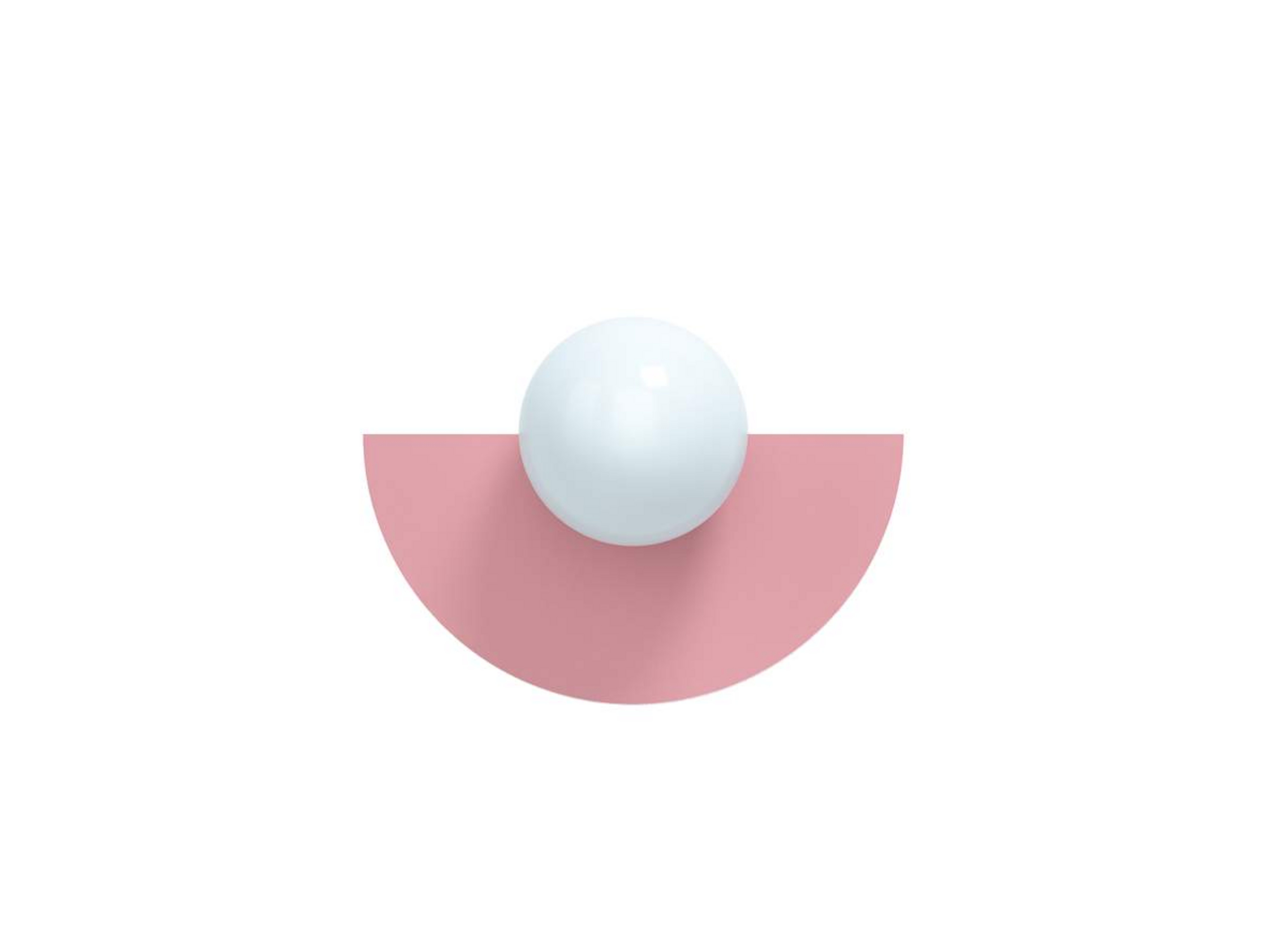 Candy Big Circle 180 S Wandleuchte, pink - Swedish Ninja