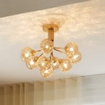 Lampa sufitowa Nuura Apiales 9, Ø 60 cm, kolor mosiężny/złoty