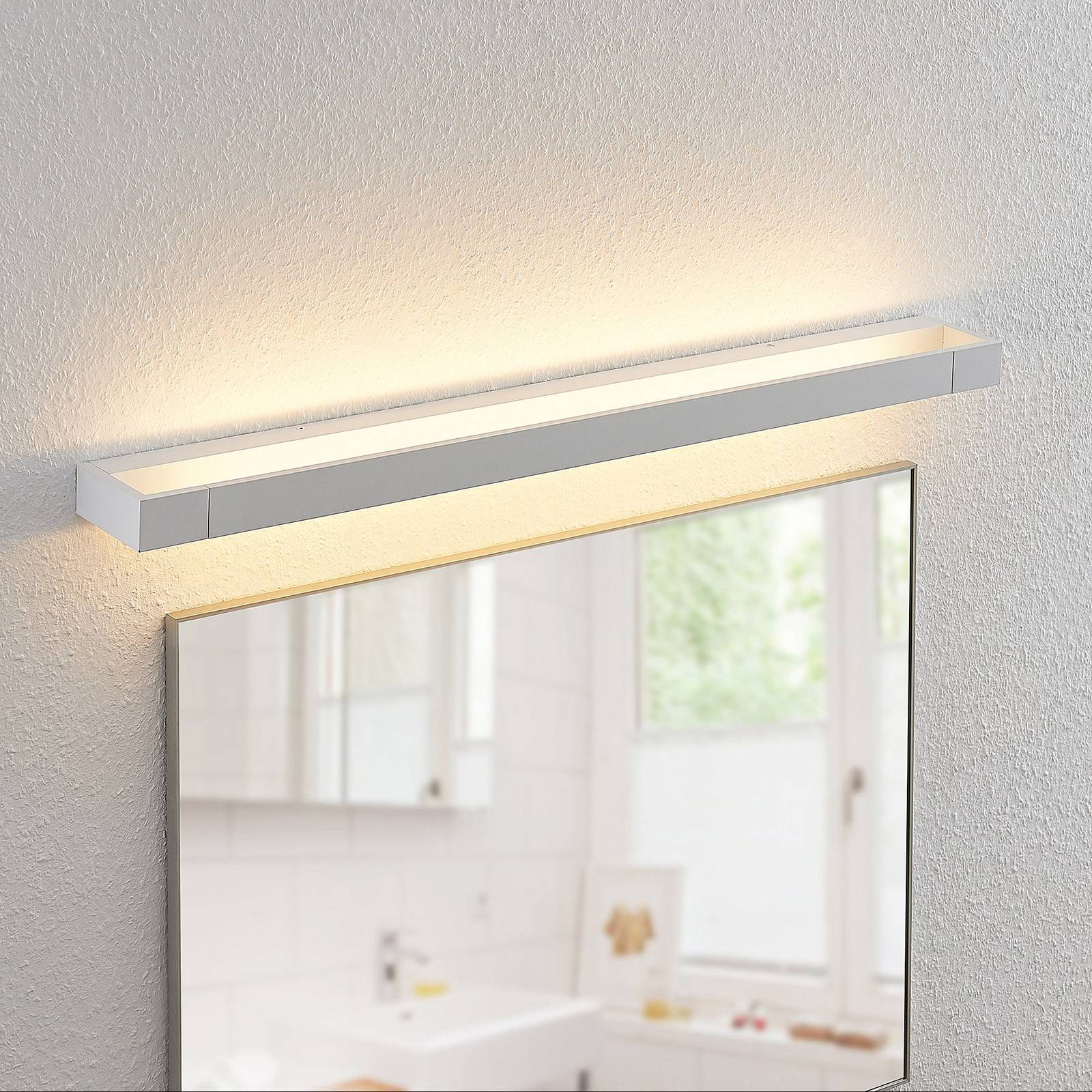 Arcchio LED kinkiet do łazienki Jora, 90 cm, biały, metal, IP44