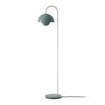 Stojací lampa Flowerpot VP12, kamenně modrá, výška 122 cm – &TRADITION