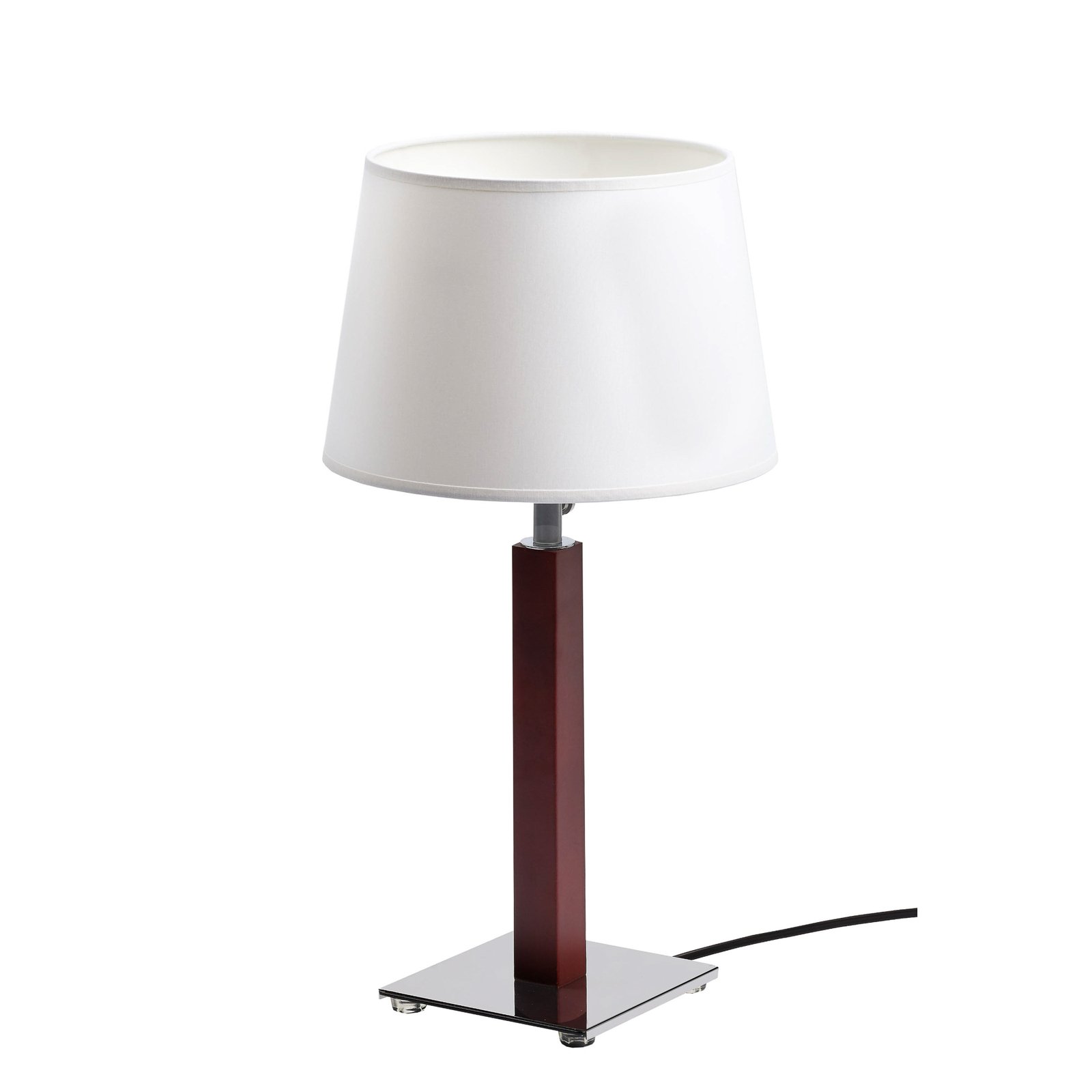 Aluminor Quatro Up stolová lampa drevo eben/chróm