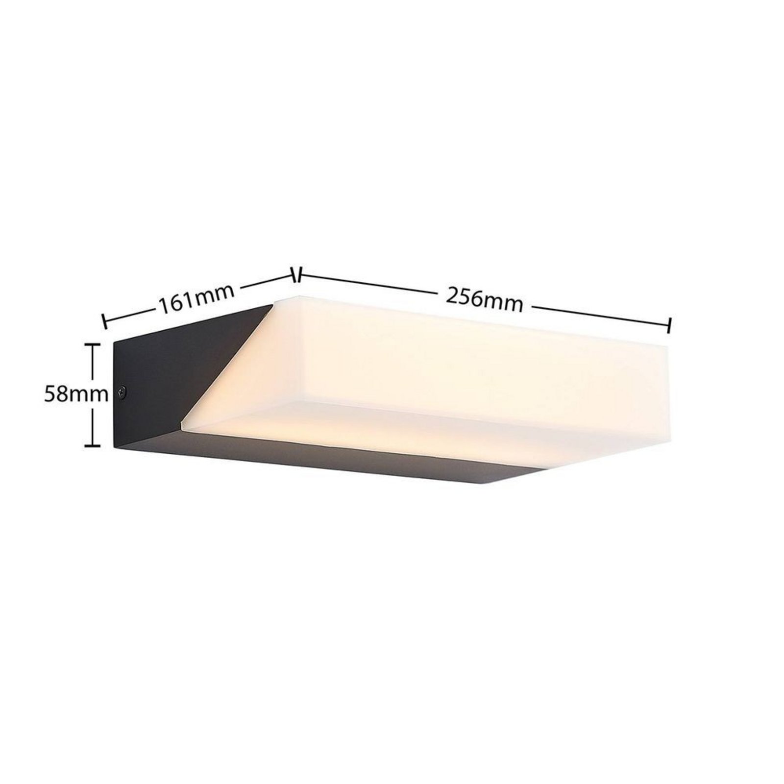 Golnar LED Aplica de Exterior Anthracite - Lucande