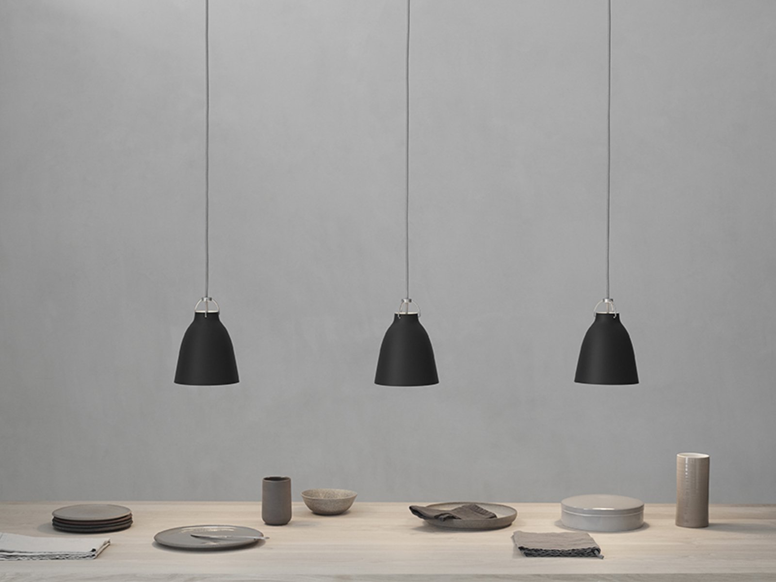 Caravaggio™ P1 Pendant Matt Grey45 - Fritz Hansen