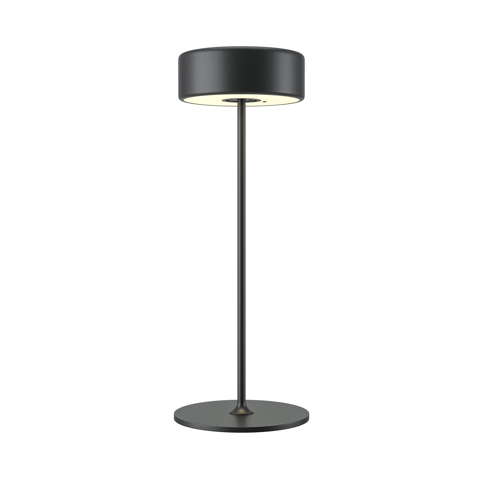 Maytoni LED rechargeable table lamp AI Collaboration, aluminium, black