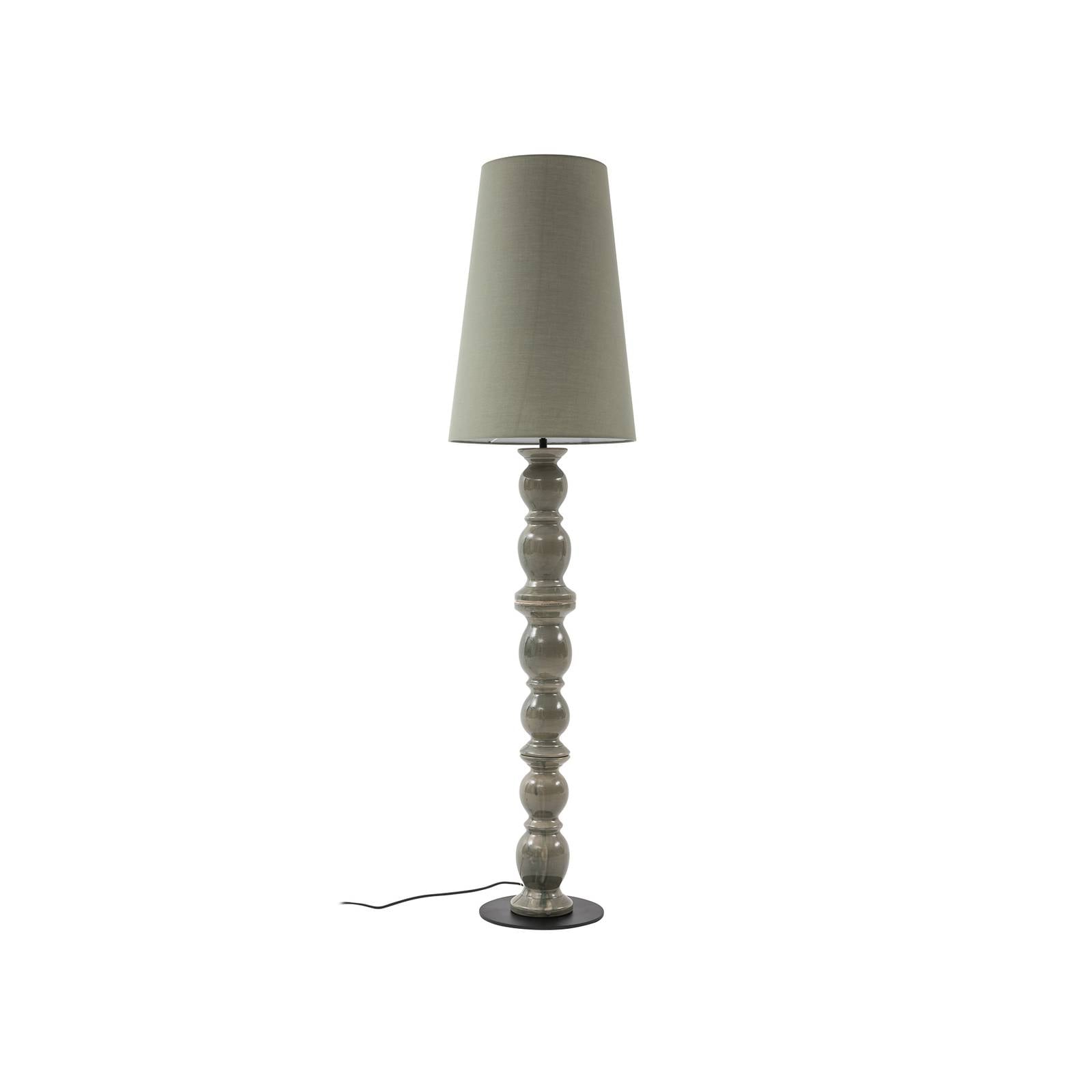 Lucande Stehleuchte Lyndorin, grün, Keramik, 150 cm
