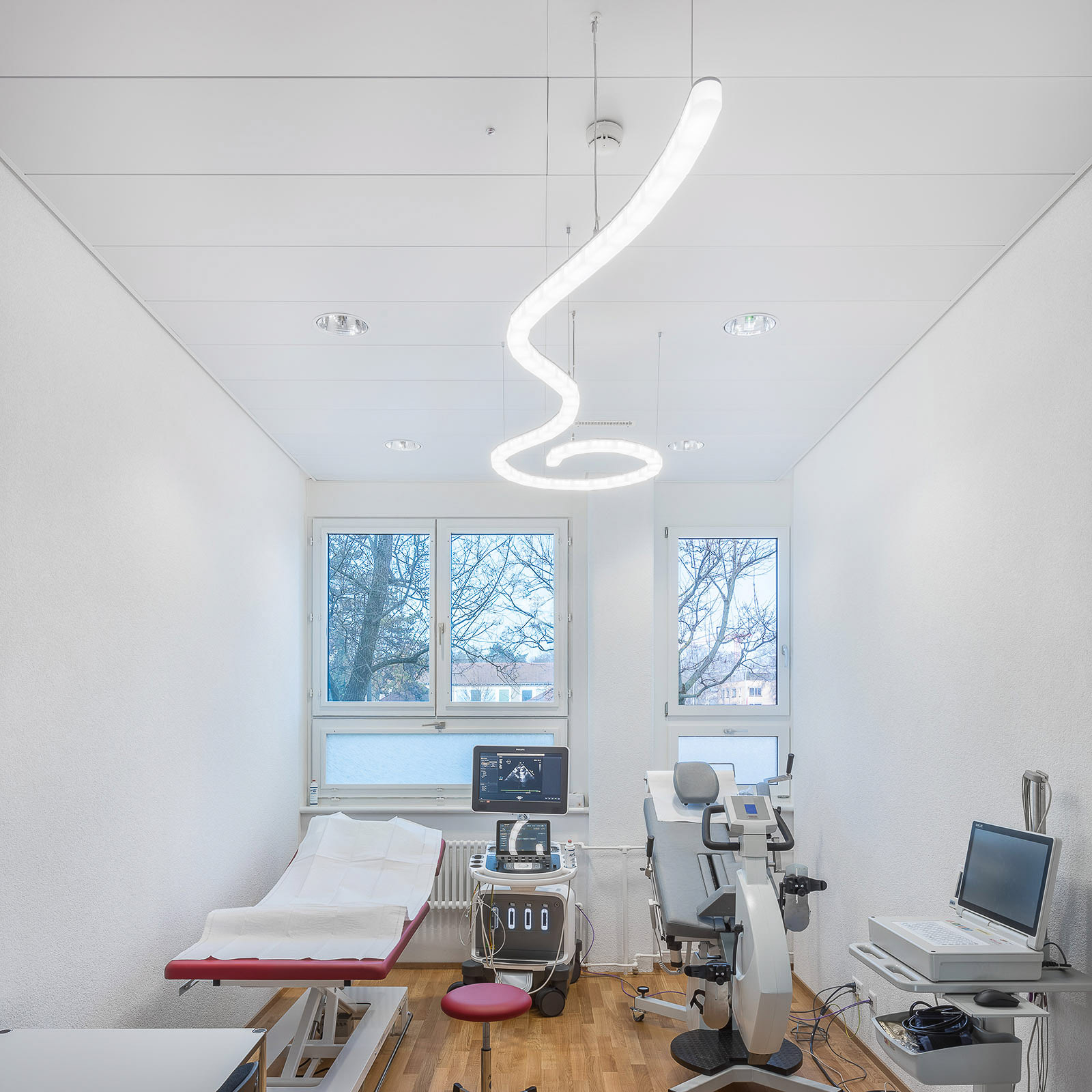 Regent Wiggle LED-Lichtleiste DALI 150cm 48W