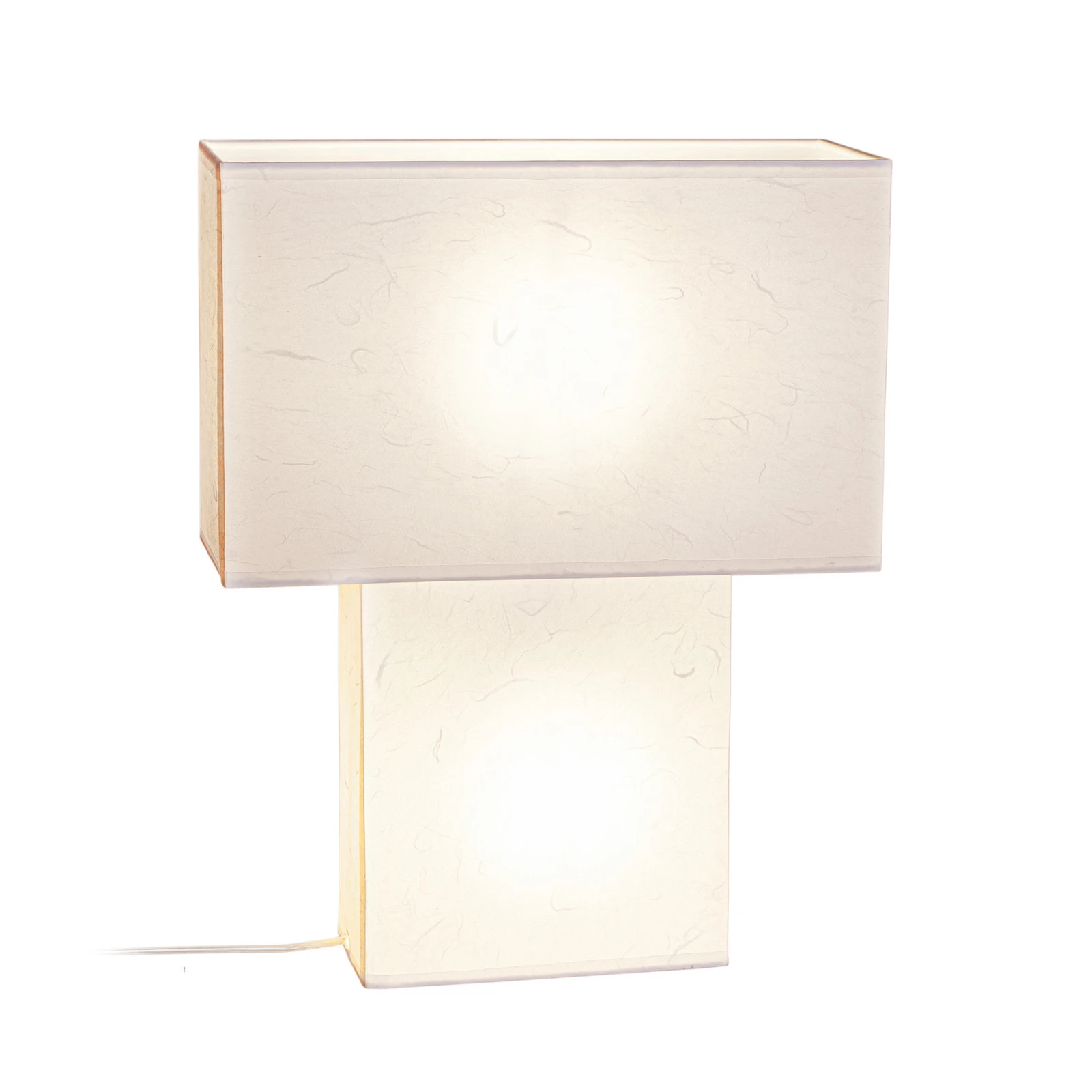 By Rydéns stolová lampa iSquare, biela, výška 50 cm
