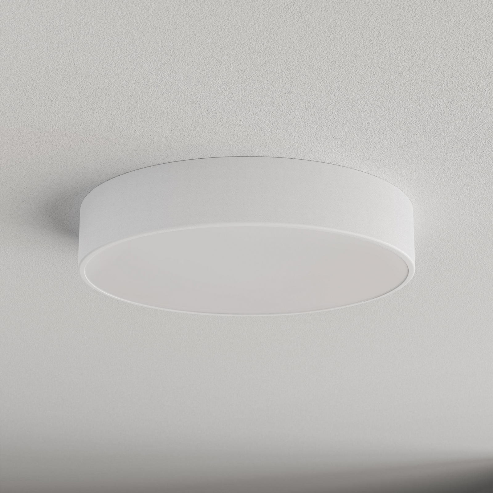 Deckenlampe Cleo 400, weiß, Sensor, IP54, Ø 40 cm, Metall