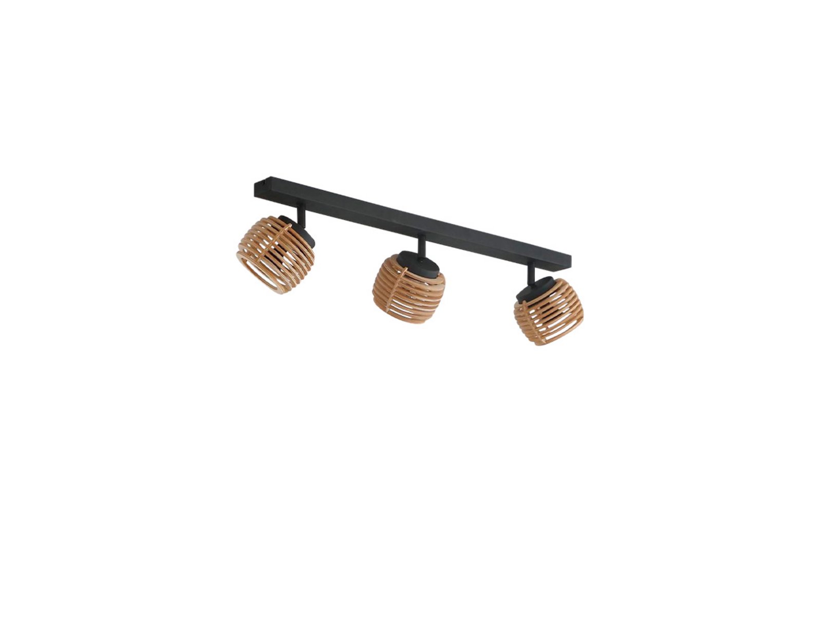 Ediz 3 Ceiling Lamp Wood/Black - Lindby