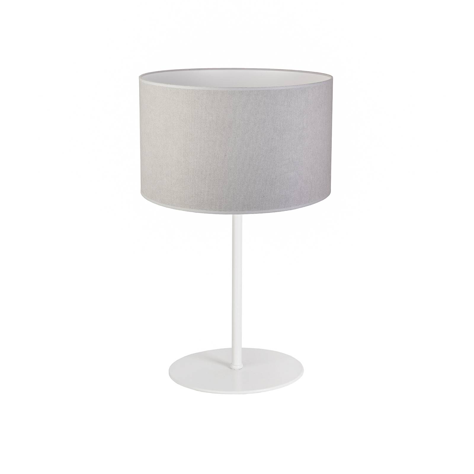 Euluna Pastell Roller table lamp height 30 cm grey, for Living / Dining Room, velvet, metal, E14, 40 W, H: 30 cm