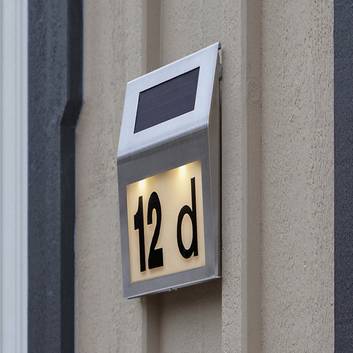 Lampada LED solare per numero civico Wally