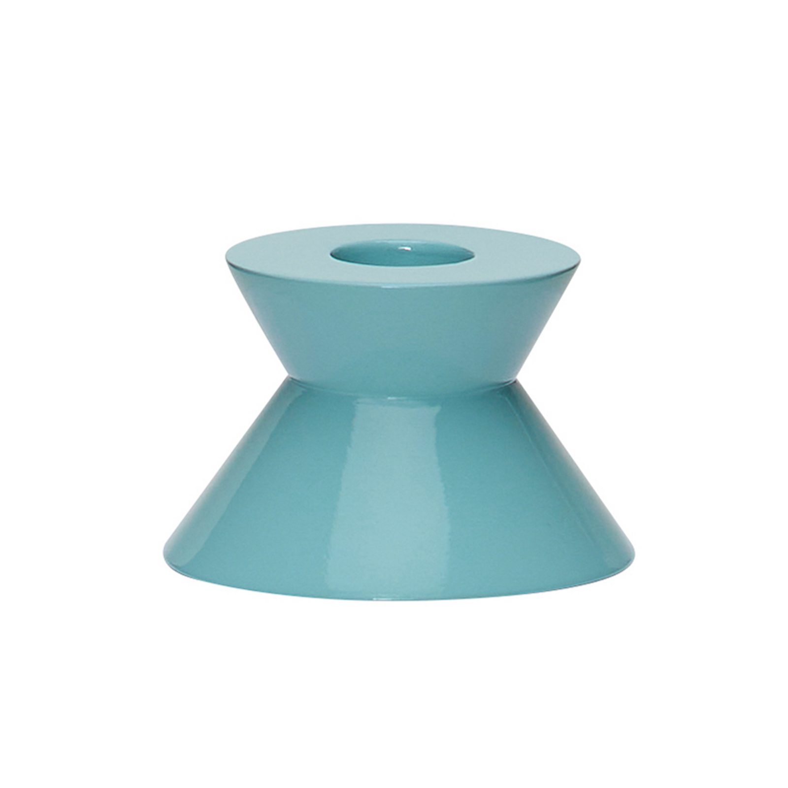 Portavelas doble azul, Ø 8 cm - Hübsch