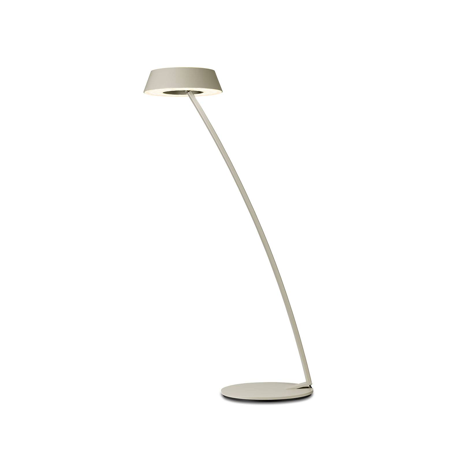 E-shop OLIGO Glance stolná LED lampa zakrivená kašmír
