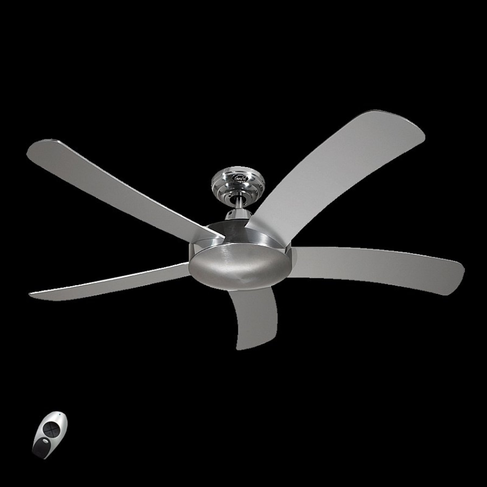 Falcetto ceiling fan with wood, aluminium