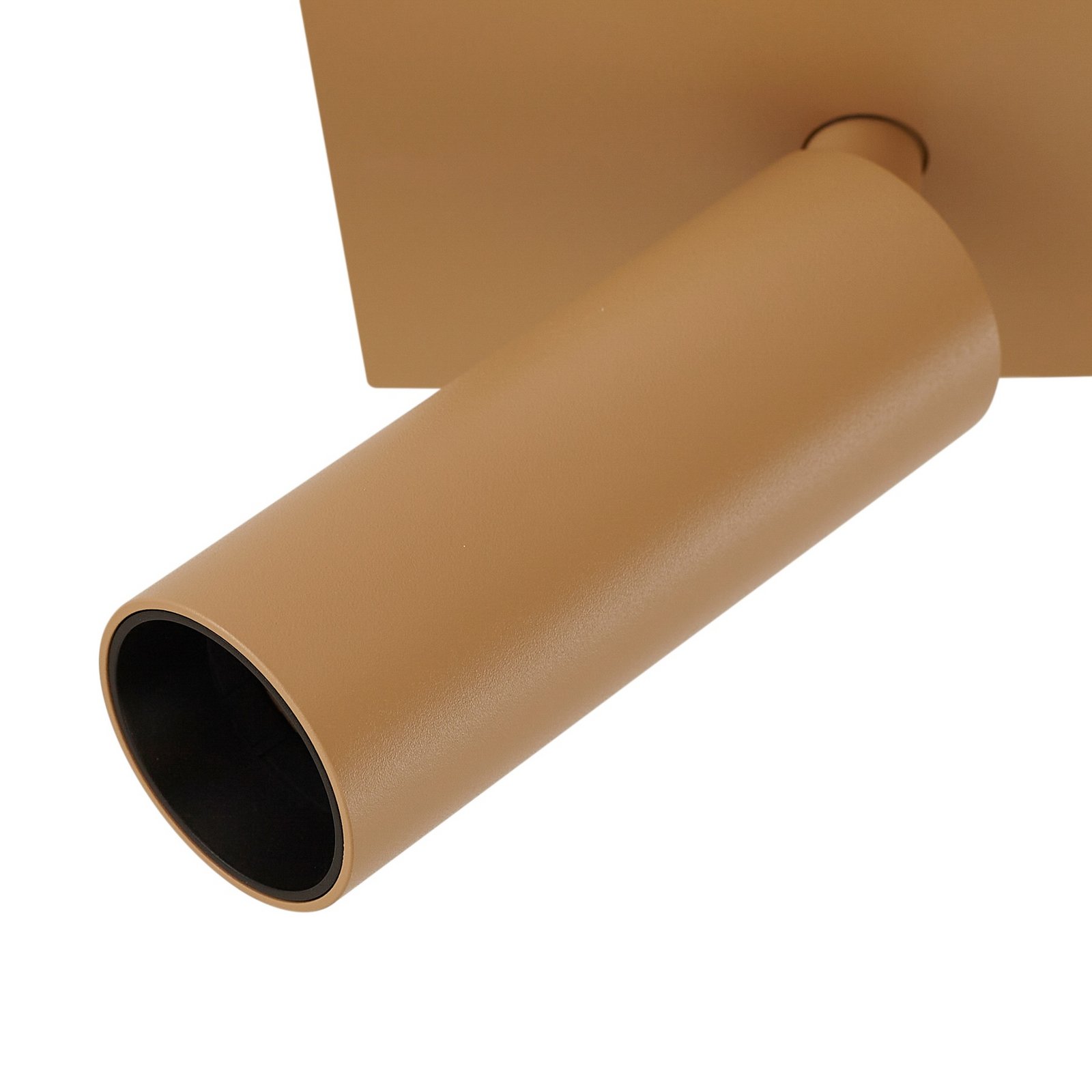 Arcchio Brinja Slim ceiling spotlight, brown, 3-bulb, GU10 MR11