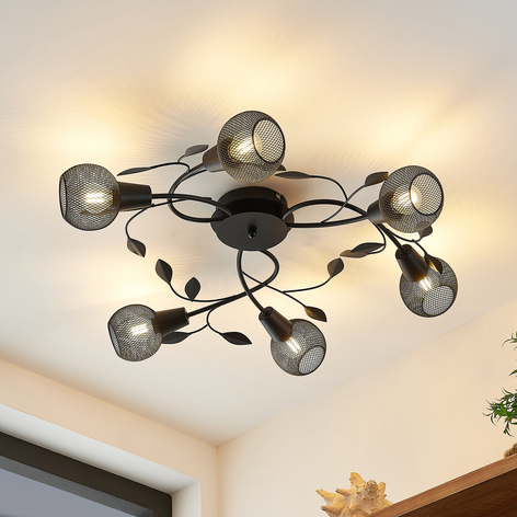 Lindby Kanye florentiner-taklampe 6 lyskilder