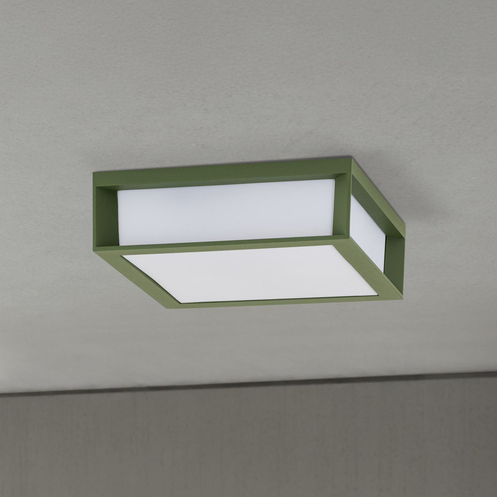 Lampada da esterno Henry, verde, alluminio pressofuso, E27, IP44