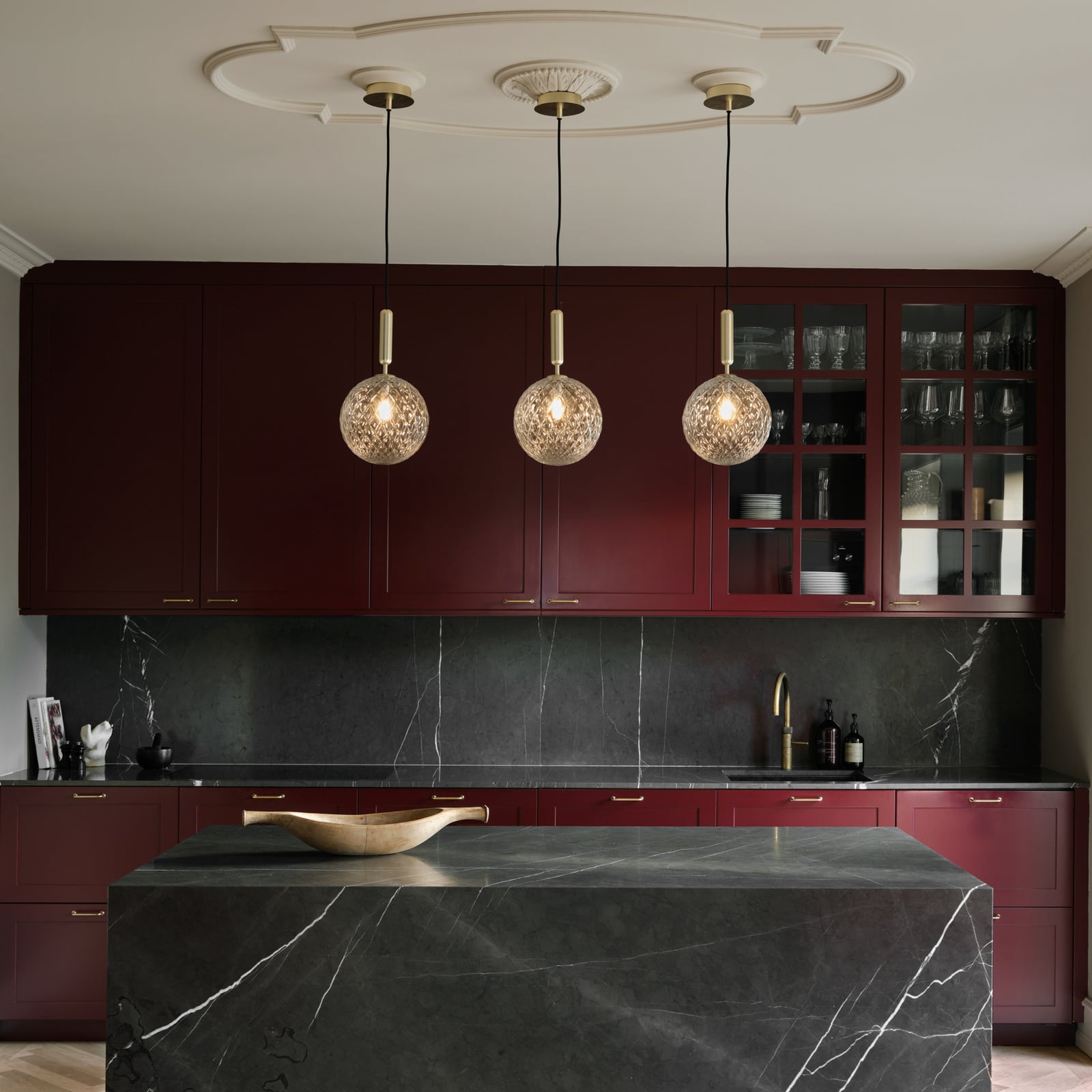 Miira 1 Závěsné Světlo Large Brass/Optic Clear - Nuura