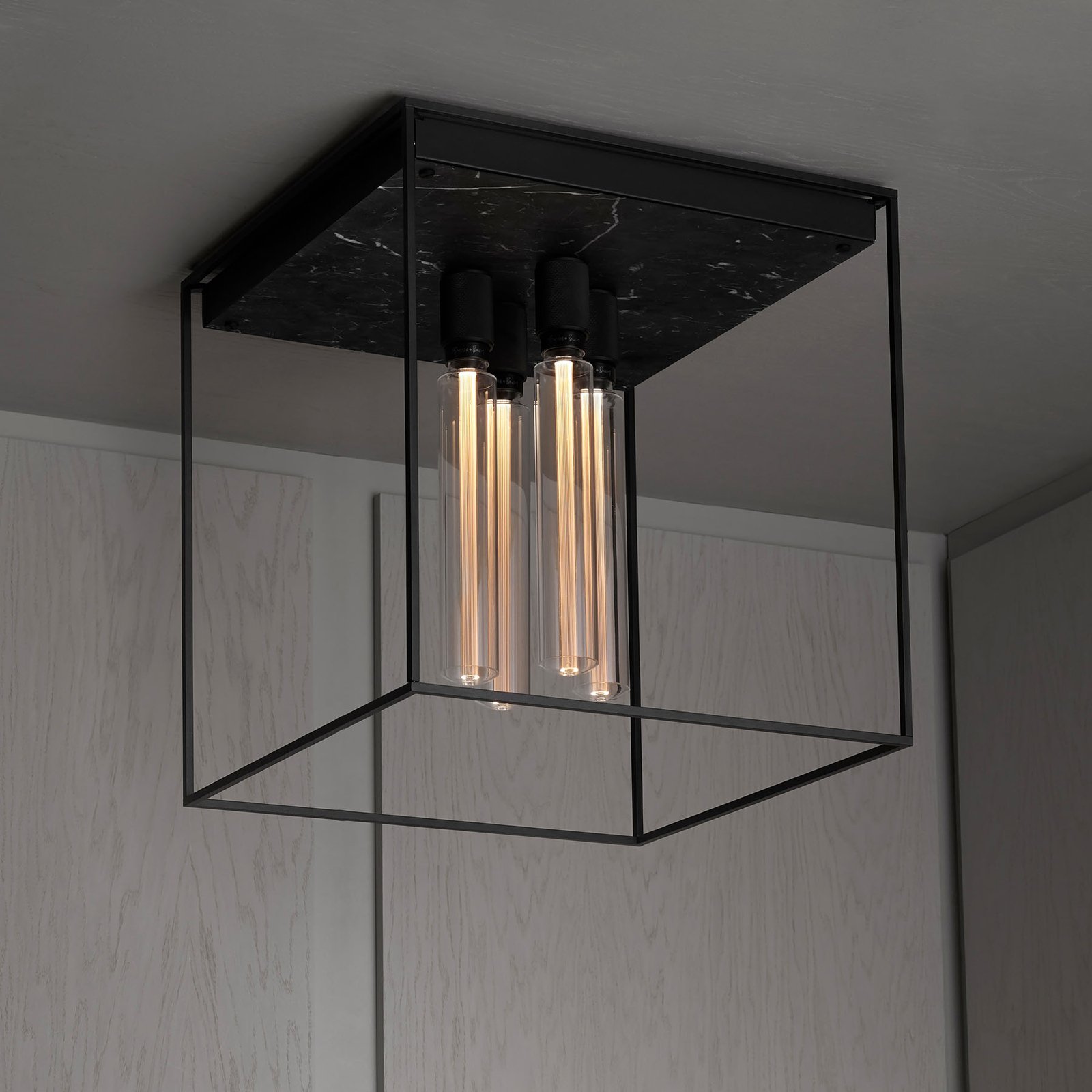 Buster + Punch Caged Ceiling 4.0 LED marmer black