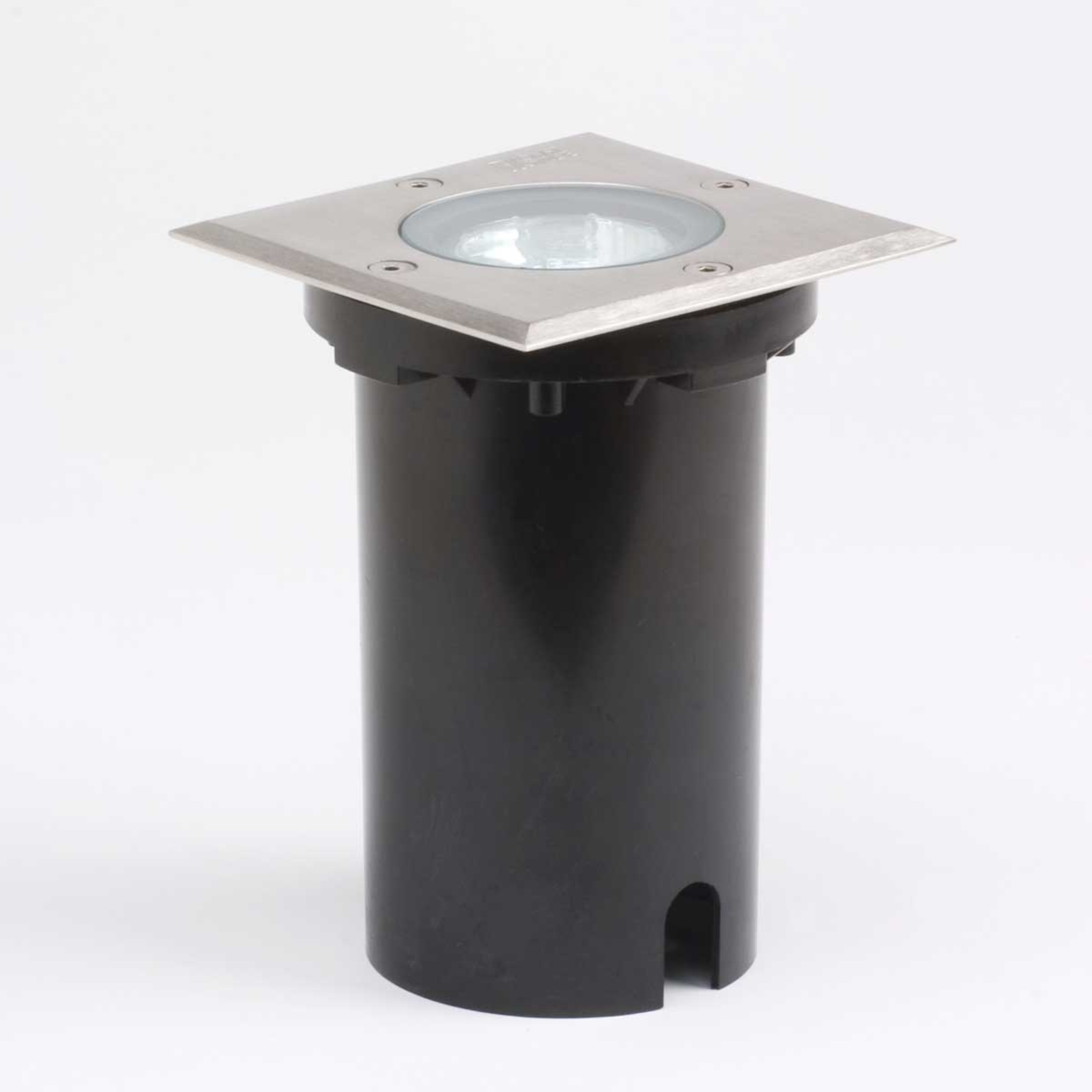 Konstmide Angular GROUND SPOT deck light, stainless steel, plastic, GU10, 7 W, energy efficiency: A++, L: 11 cm, W: 11 cm