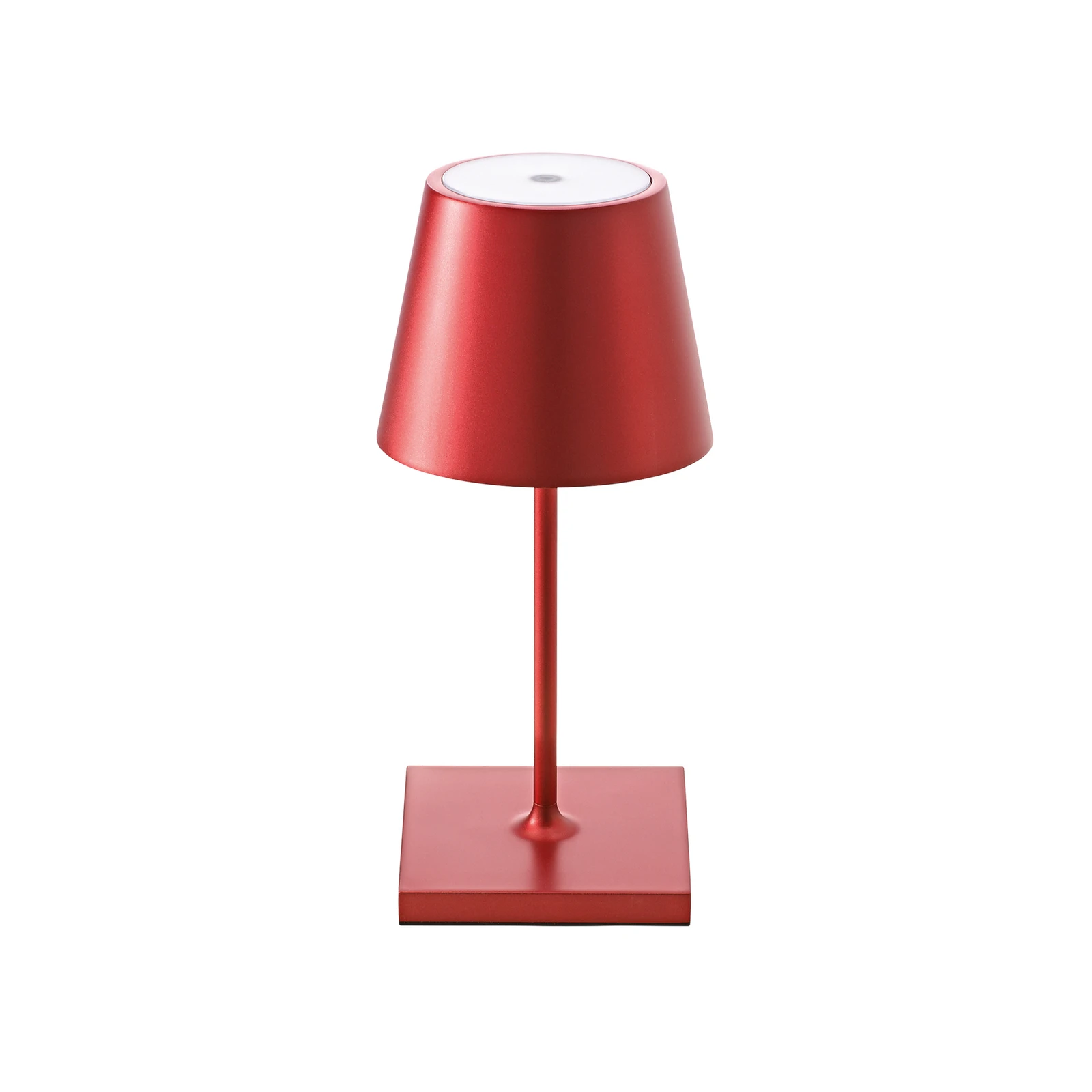 Nuindie mini LED dobíjacia stolná lampa, Easy Connect, červená,