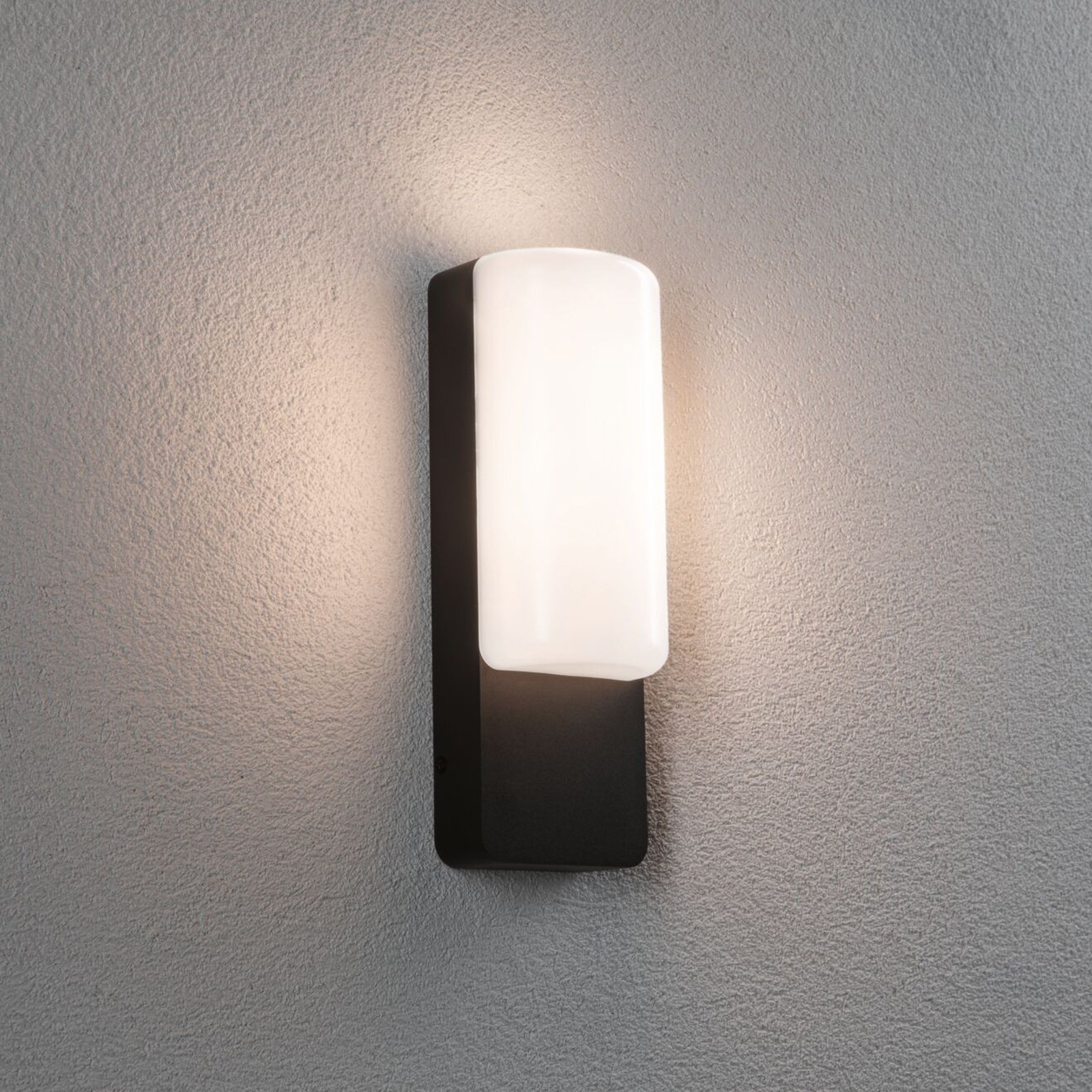 Paulmann LED luminária de parede exterior Bonnie, alumínio, antracite