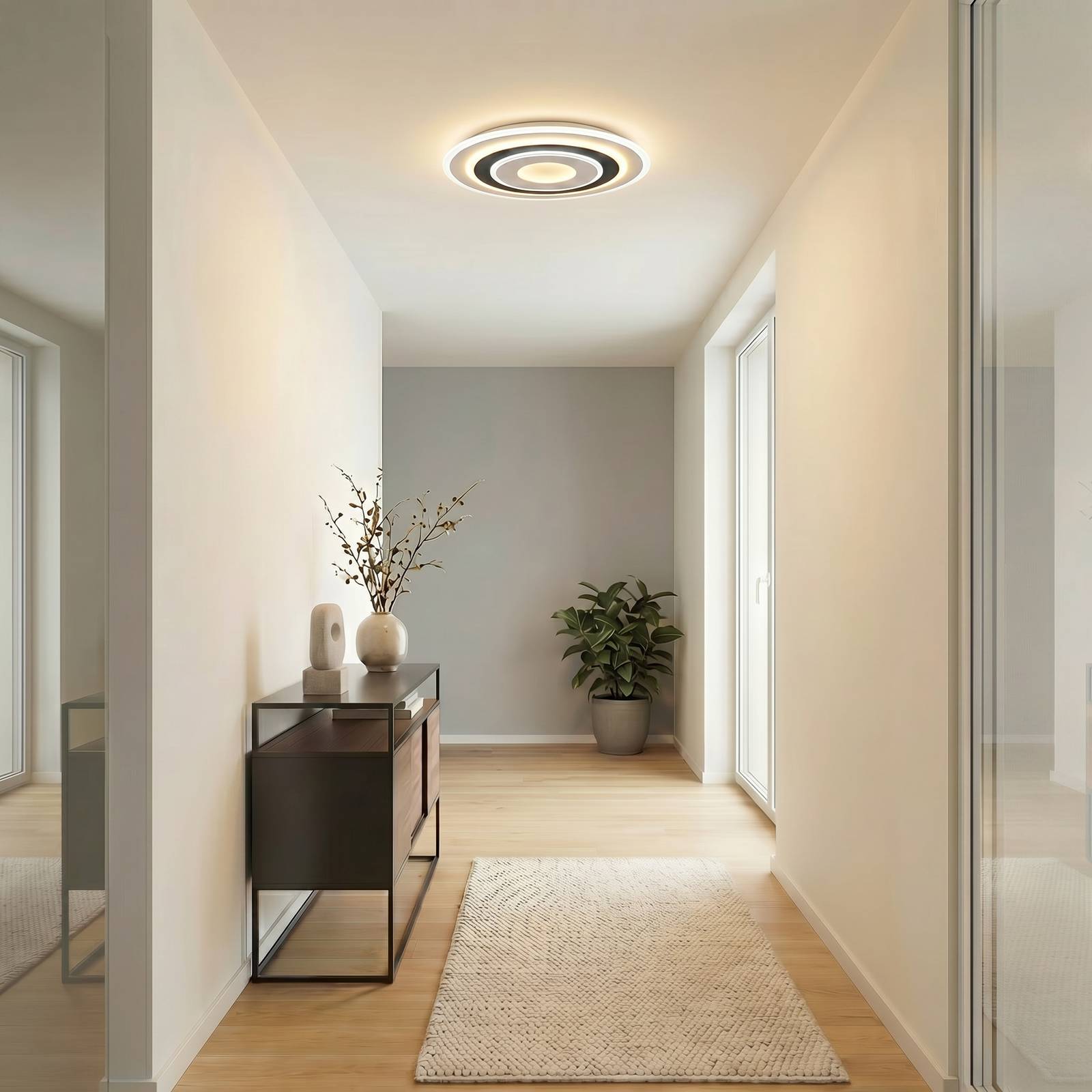 Lindby LED plafondlamp Rebeka, rond, Ø 70 cm, CCT, dimbaar