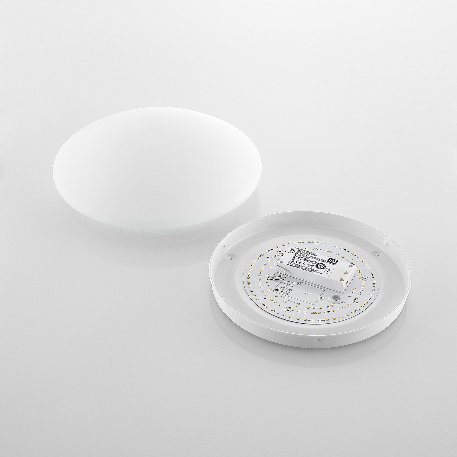 Arcchio Marlie LED-Deckenlampe, Glas, rund