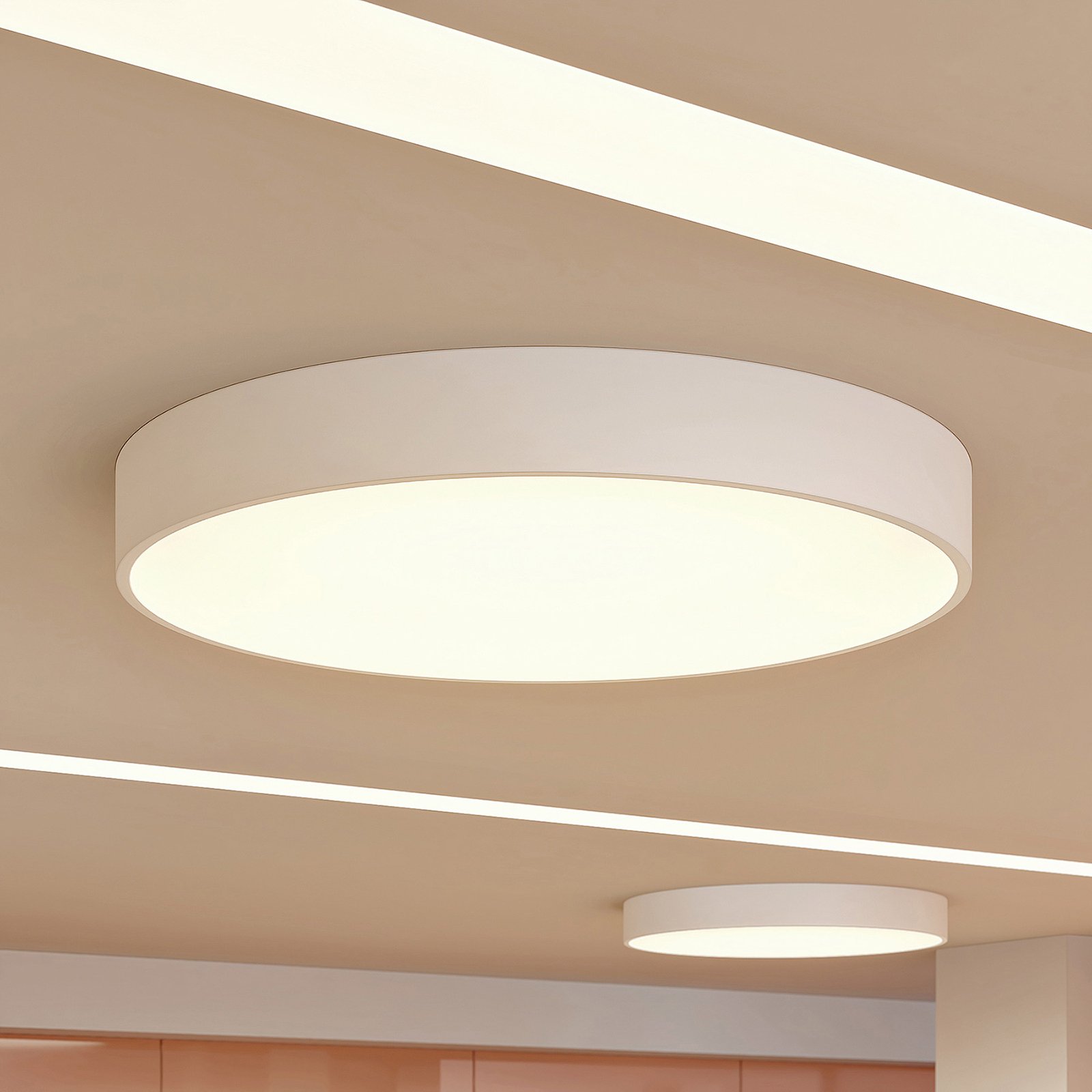 Arcchio Noabelle lampa sufitowa LED, biała, 80 cm