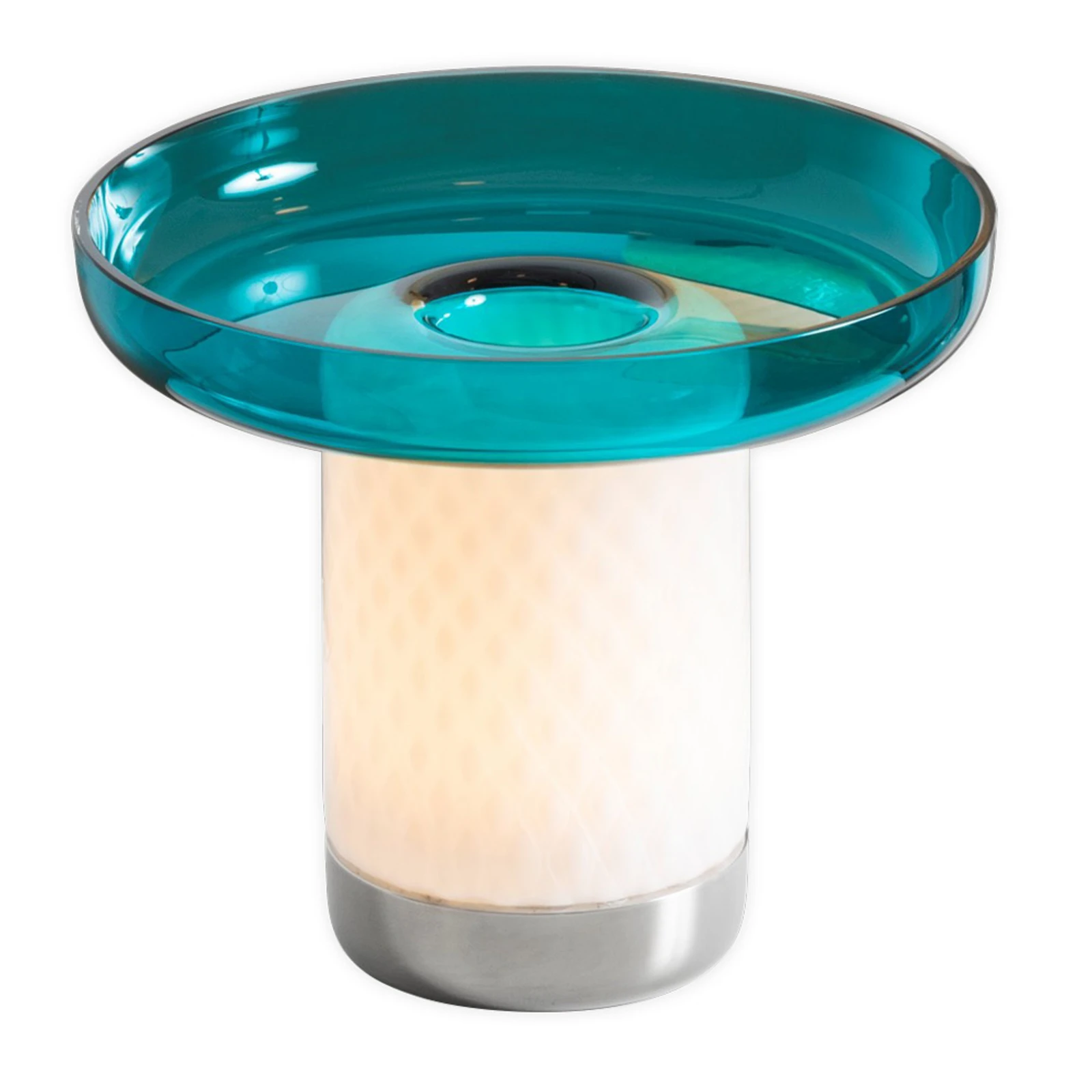 Artemide Bontà stolná LED lampa, tyrkysová doska