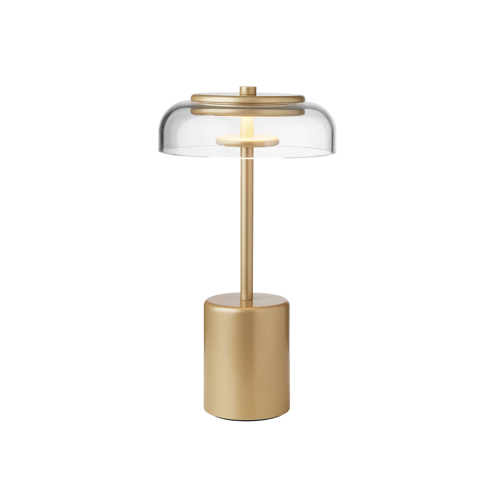 Nuura LED tafellamp Blossi, hoogte 26 cm goudkleurig/helder